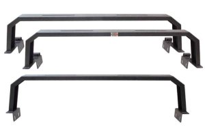 Toyota Tundra Truck Bed Rack - Fishbone Offroad - Half Height Tackle Rack - Black - `05-`22